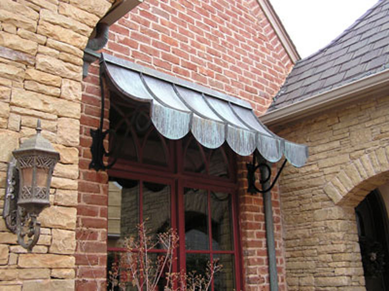 Scalloped Awning AW010 | Custom Copper Designs